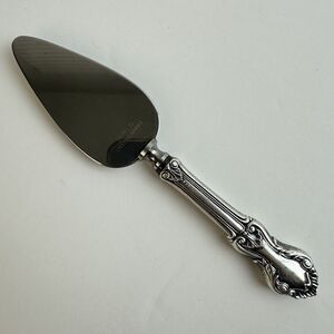 Whiting Sterling Silver Handle Georgian Shell Cheese Board Knife Server Vintage